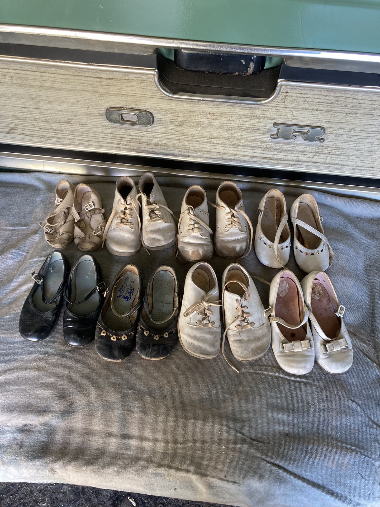 Eight Pair Of Baby Shoes.
