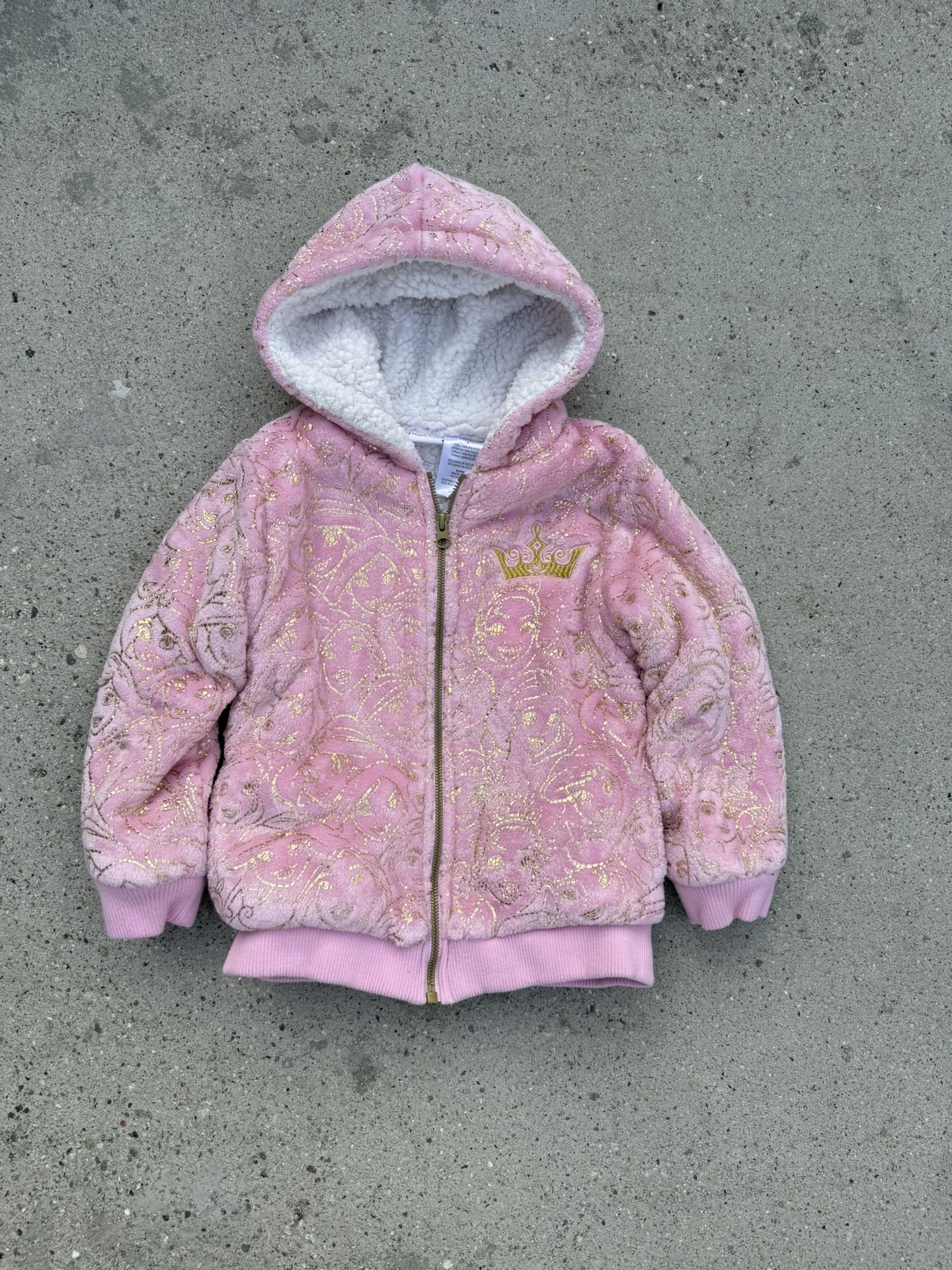ink Disney Princess Sherpa lined jacket size 6
