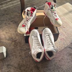Jordan 7 Hare- Sz 11 Jordan 13 - Cherry Sz 11 