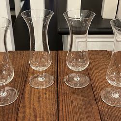 Vintage Schmid Tastemakers Hand Blown Yugoslavia 8 oz. Parfait Glasses (4) 