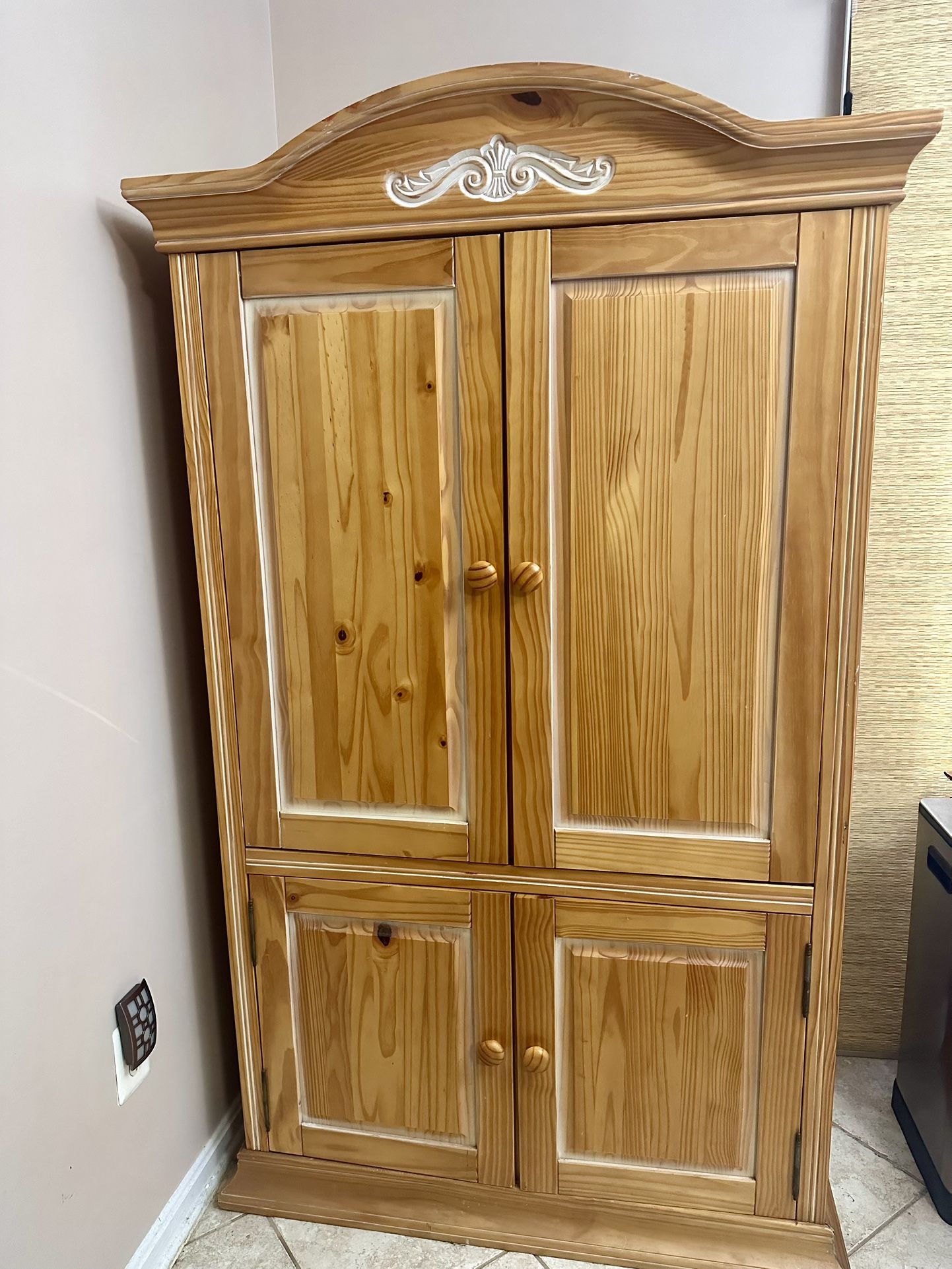 Solid Wood Armoire / TV Cabinet / Storage Wardrobe