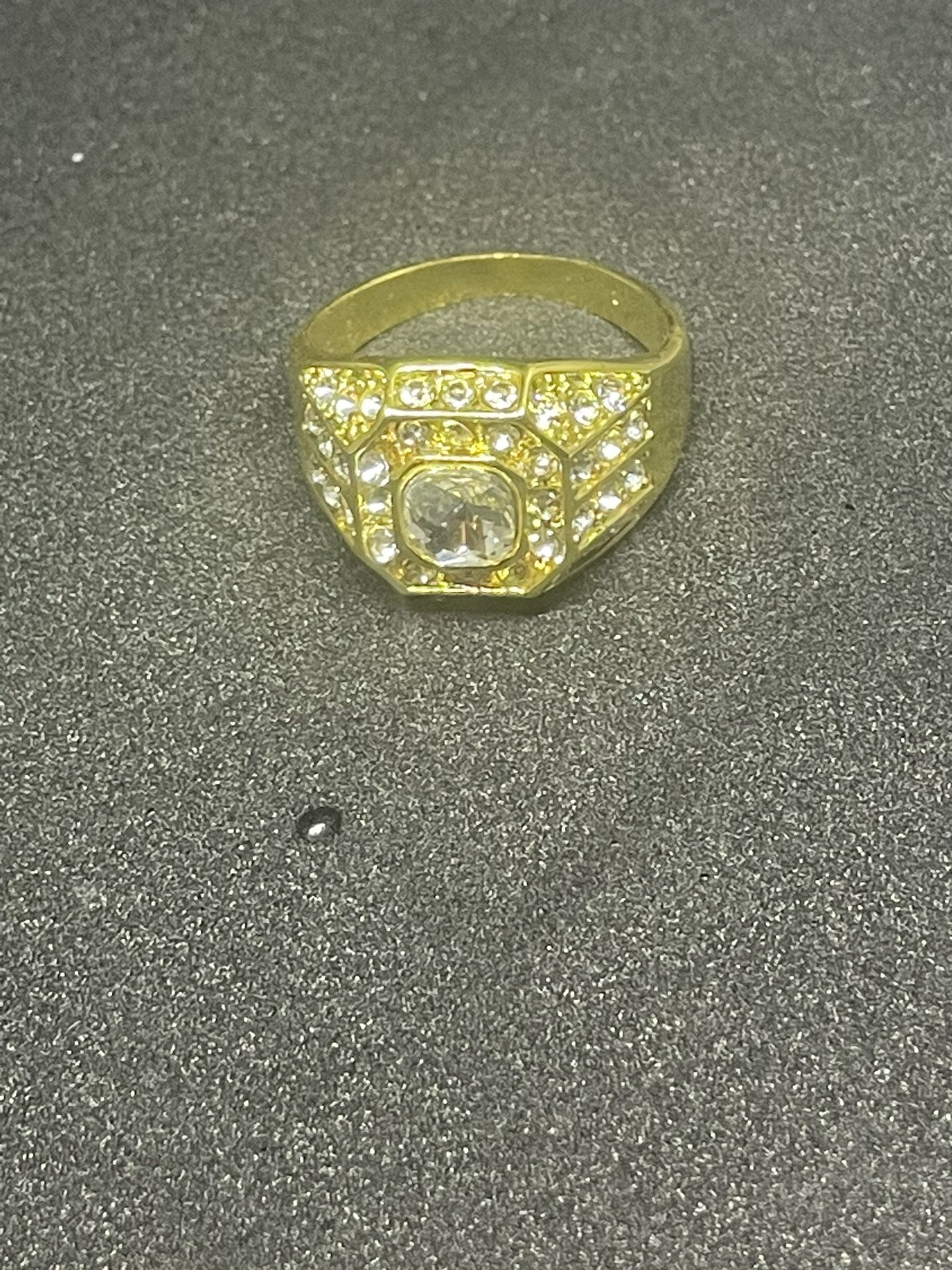 Gold Diamond Accent Ring Size 11