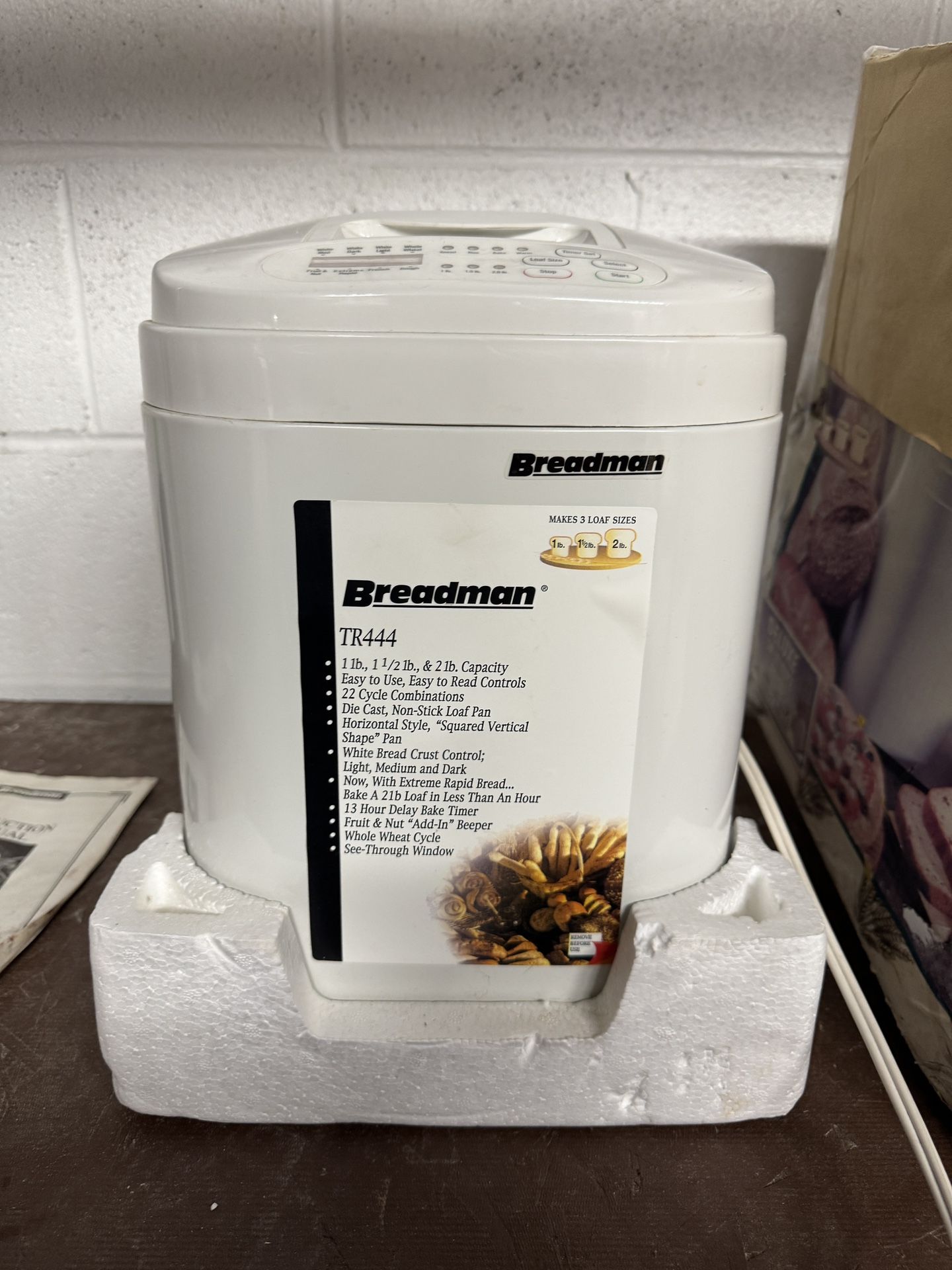 Breadman deluxe rapid bread maker