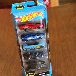 Hot Wheels Mattel Batman Set of 5 cars pack. New sealed. UPC 0(contact info removed)0. Weight 8oz (plus shipping materials)