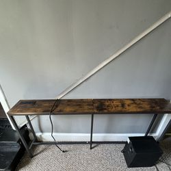Behind Couch Stand With USB And Outlet Plugs 