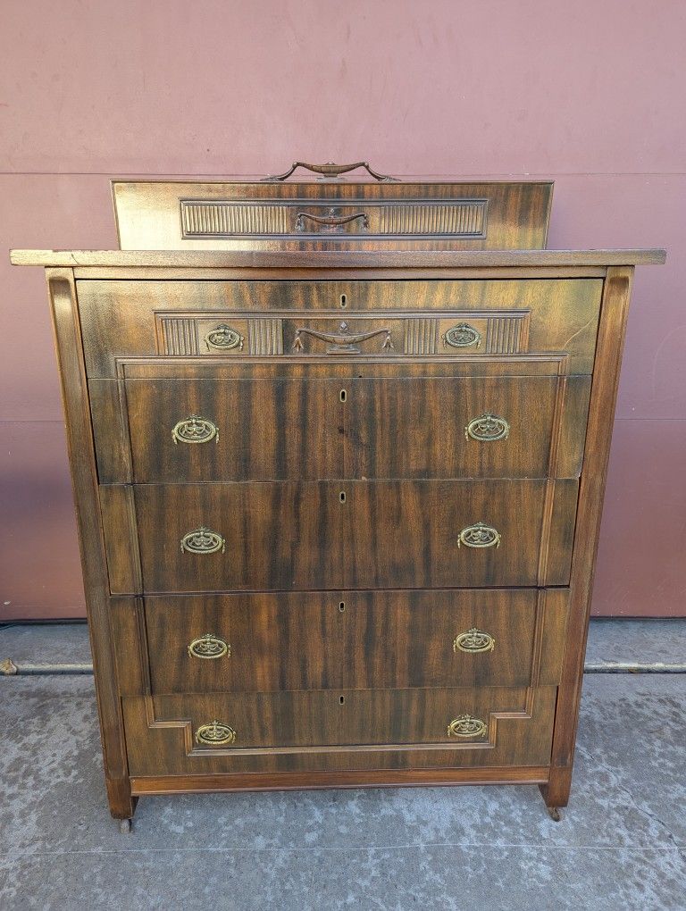 Antique Neoclassical Style Mahogany Dresser