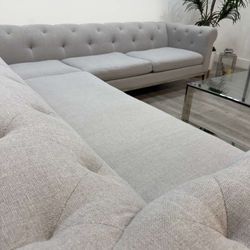 RH Italia Chesterfield Sectional Designer Piece $20K Retail