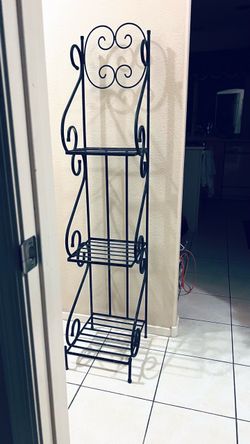 60” Wrought Iron Bakers Rack / Plant Stand