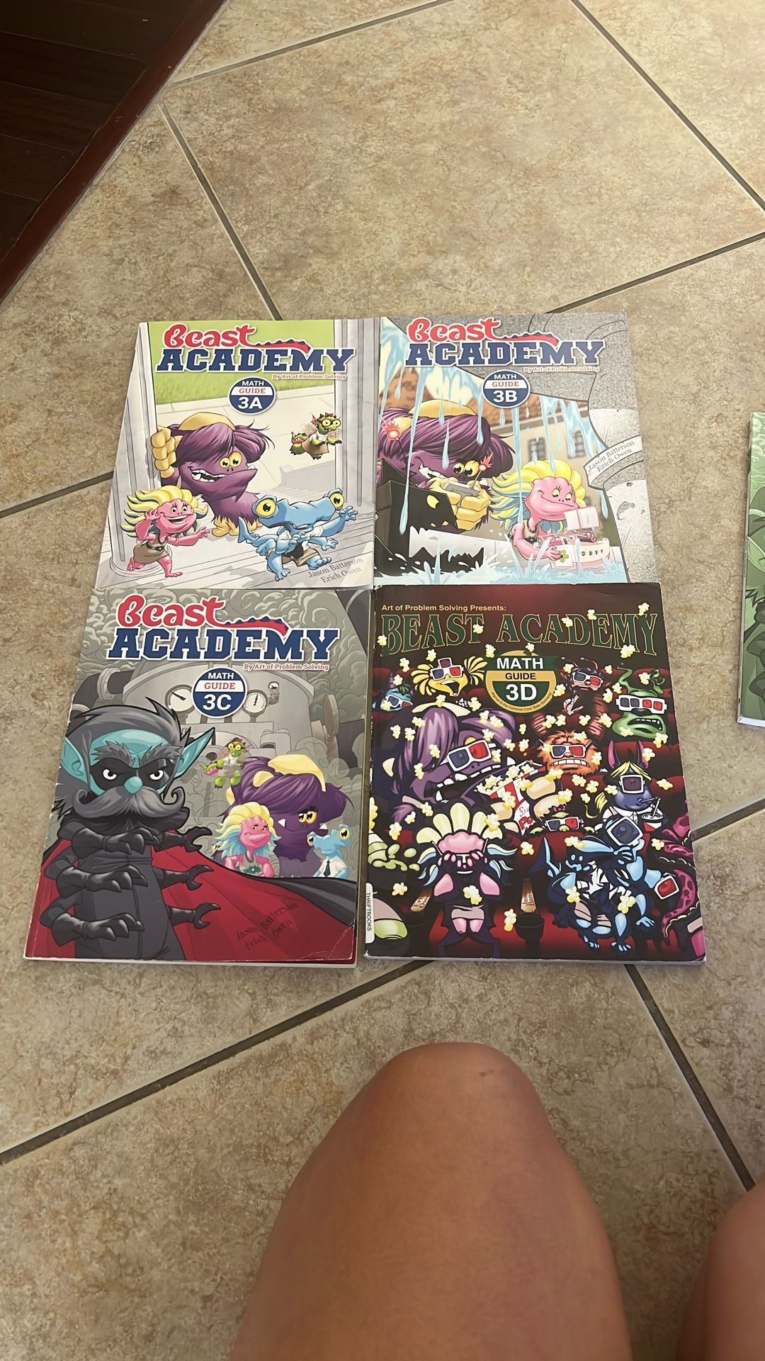 Beast Academy Math Guide 3a-3d And 3c Practice Book