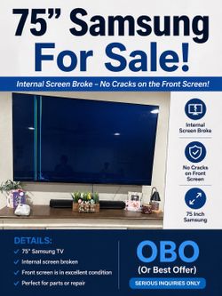 ****FREE*** 75inch Samsung Tv
