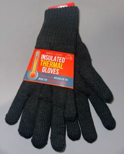 WEST LOOP Insulated Thermal Gloves Men's L/XL Workwear Casual Black - Brand New