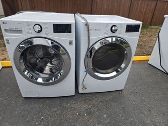 Lg Washer And Dryer Set Electric Extra Large Capacity Washer 4.5cu dryer 7.5 cu 30-day Warranty