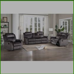 3pc sofa love seat chair recliner