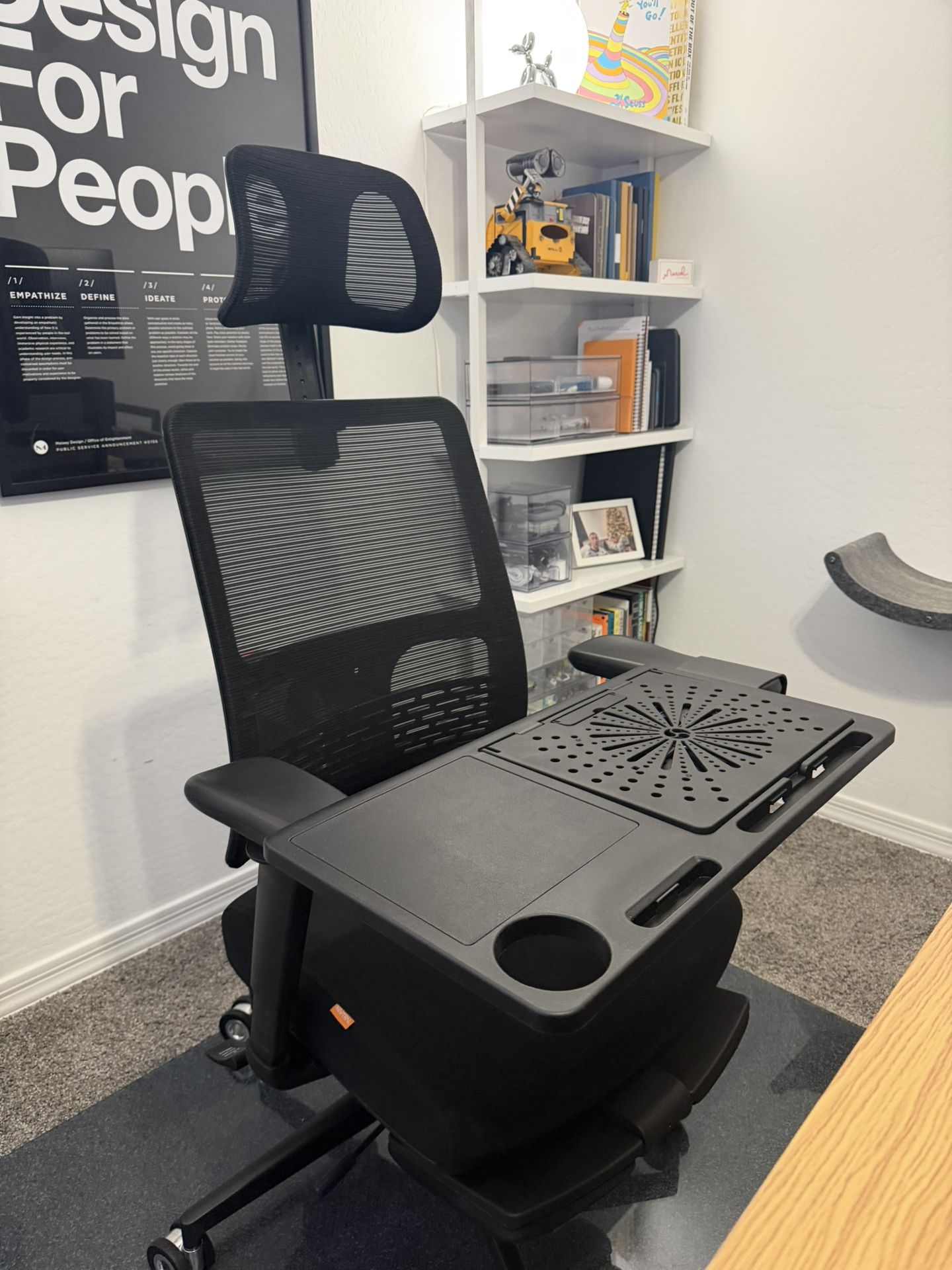 Newtral Ergonomic Home Office Chair with Detachable Laptop Table