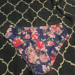 Flower Pattern Swimsuit Bottoms