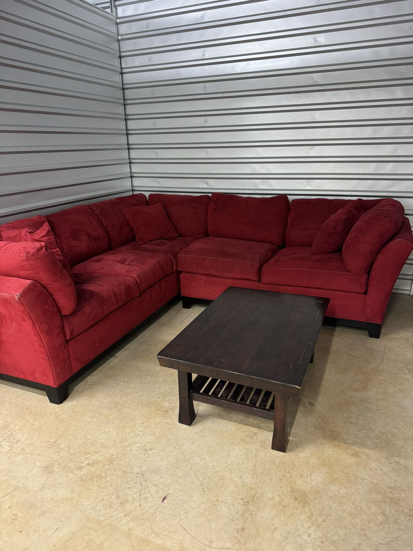 Sectional Sofa and Coffee Table 