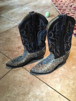 Tony Lama Eastern diamondback rattlesnake boots for Sale in