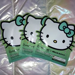 Green Hello Kitty matcha Skincare Face Masks