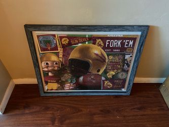 28X22 Framed ASU SunDevil Puzzle in a Frame