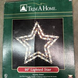 Trim A Home 20" Lighted Star