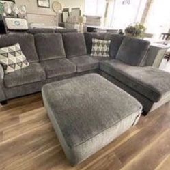 New Ashley Brand Best Selling Gray Sectional Sofa Couch *Ottoman Sold Separately* 