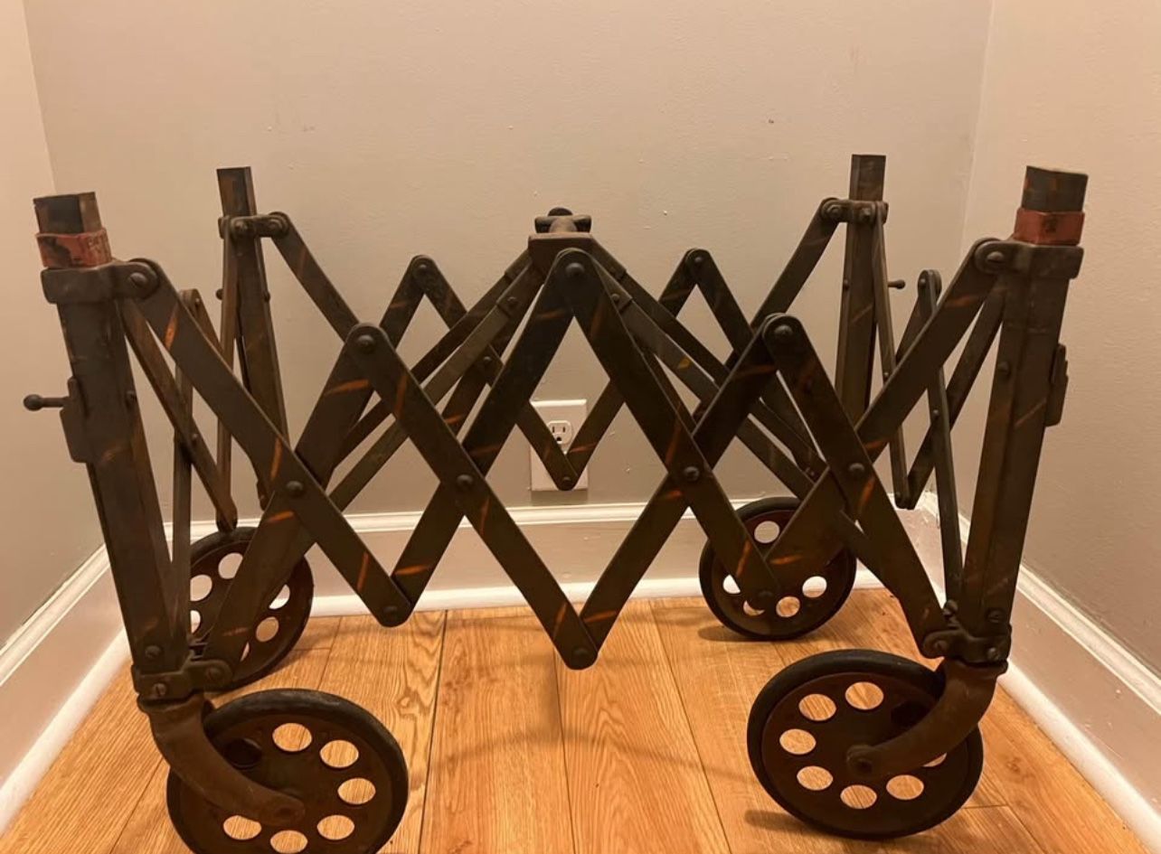Antique Funeral Folding Cart Trolleys