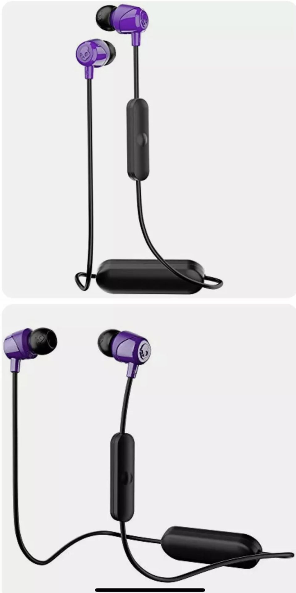 Skullcandy Jib Wireless In-Ear Earbud - Purple Black Or White/Crimson To Choose From- BRAND NEW