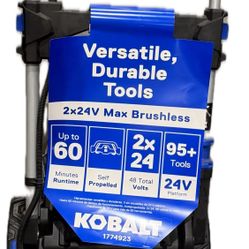 Kobalt 48-volt, 20-in Cordless Self-propelled Lawn Mower with @ 24-volt, 5 Ah