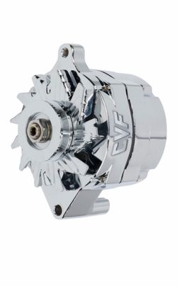 Ford 1-Wire Alternator Chrome 140 Amp 302 351W 351C 390 429 460 140A One Wire