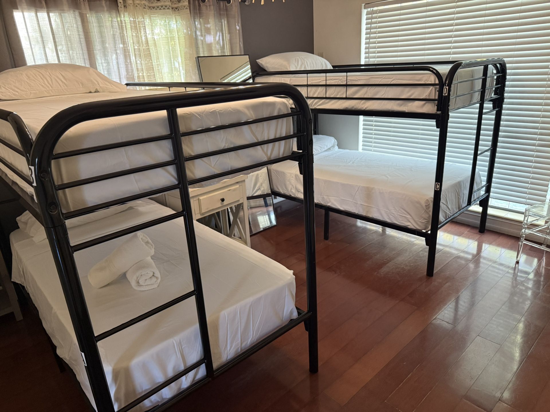 2 Bunk Bed With 4 Mattress All New Furniture And Free Delivery. 