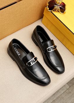 Fendi Men’s Leather Shoes With Box 2026 New