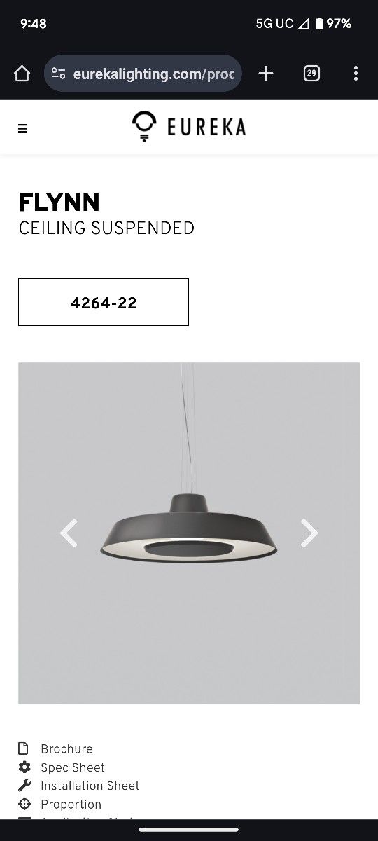 Eureka Flynn Pendant Lights