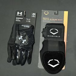 Youth UA Batting Gloves & EVO Sliding Mitt