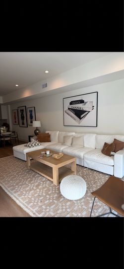 Wayfair iCloud sofa and coffee table
