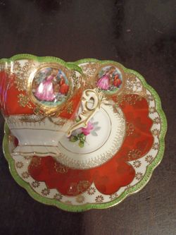 Antique teacup and saucer