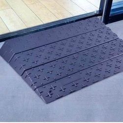 New 1"/2"/3"/4" Door Threshold Ramp, 4 Channel Portable Ramps, Adjustable Entry Rise Door Ramp