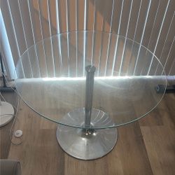 Round Glass Table (Real glass)