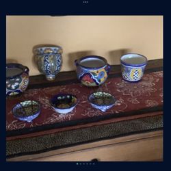 Talavera Ceramics.   Flower Pot  Dish Pottery