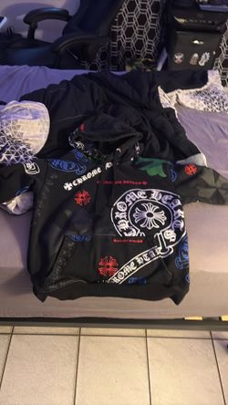 Chrome Hearts Black Stencil Hoodie