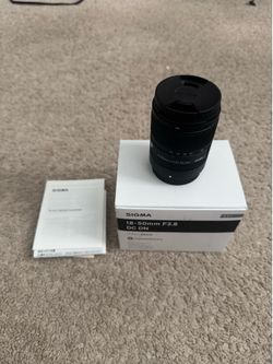 Sigma 18-50 f2.8 DC DN X-mount for fujifilm cameras