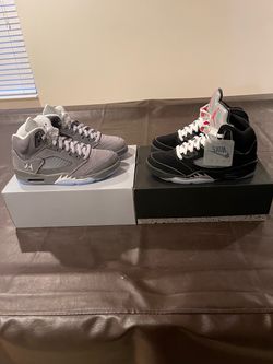 metallic  5s Jordan Retro 5s wolf grey and metallic 5s