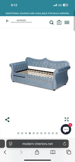 Queen Over Twin Trundle Bed Blue Nice
