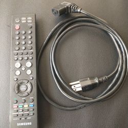 Remote And Power Cable For Samsung TV