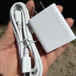 Type C To Type C Cable Charger With Adapter