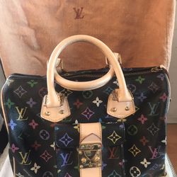 Louis Vuitton monogram multi color speedy 30 handbag