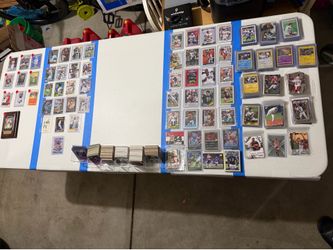 Football, baseball, basketball, Pokémon cards