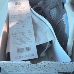 Jordan 5 Retro Wolf Grey Size 6Y DS
