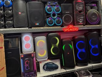 All models jbl partybox speakers 🔊 in stock.  Brand new.  2136283392. Call me for best price.