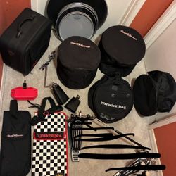 Drum Set Stuff: Double Pedal Case, Bags, Mesh Heads