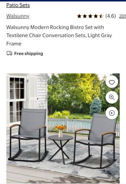 Rocking bistro set